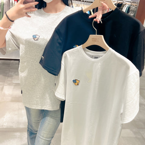 韓國 Wacky Willy Double Wappen Short Sleeve T-Shirt【WW168】