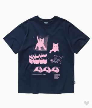 韓國 Video Jockey Hipster T-shirt【VJ029】