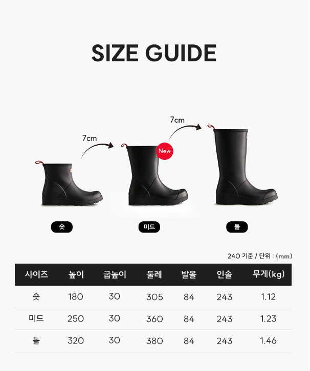 韓國 Hunter WOMEN Original Play Tall Rain Boots【HR035】