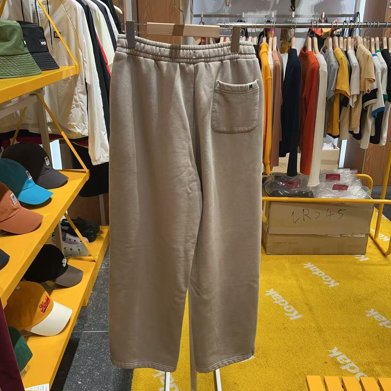 韓國 Kodak Essential Snowwashed Fleece Straight Pants【KK032】