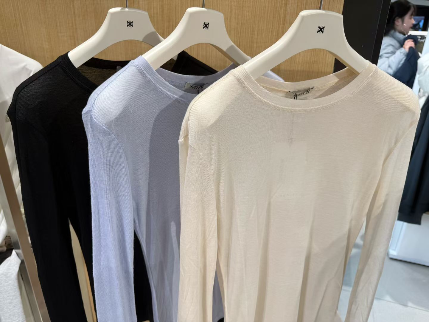 韓國 Satur (W) Slim Fit Layered Long Sleeve【SR140】