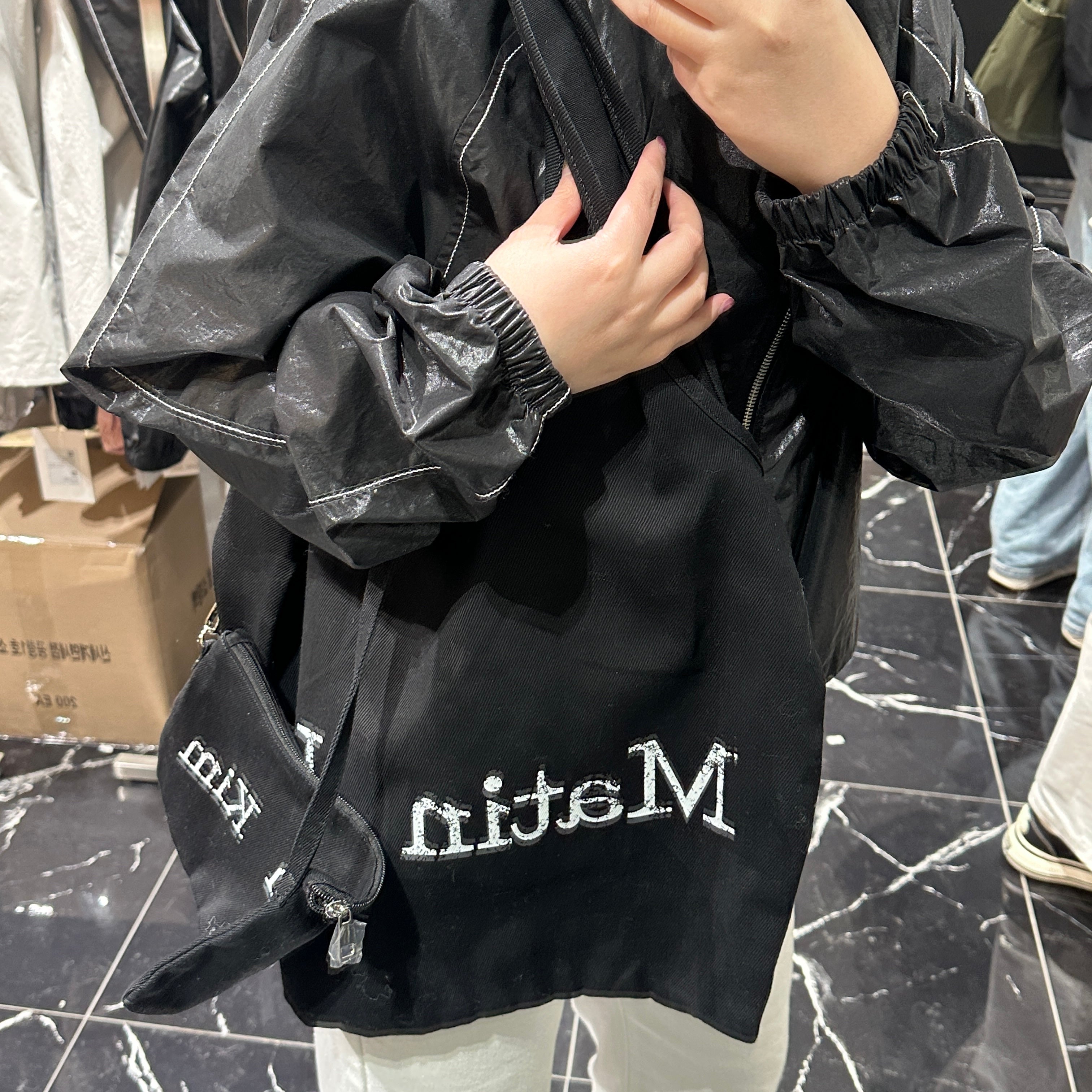 韓國 Matin Kim CRACKED LOGO ECOBAG【MK123】