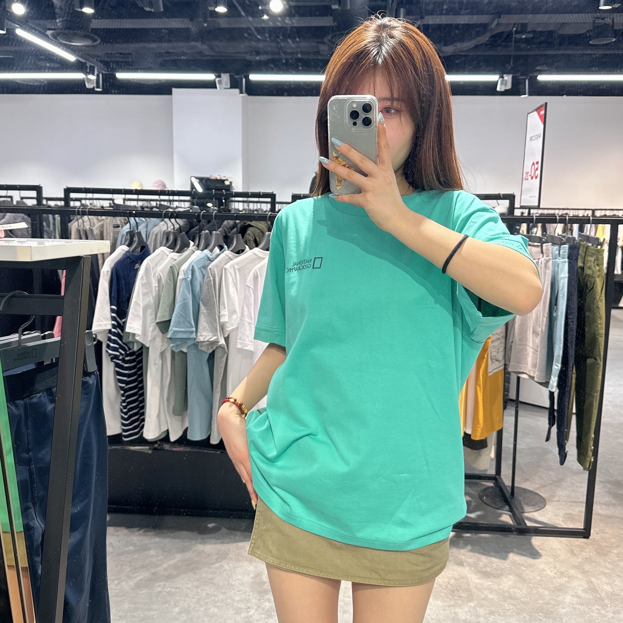 韓國 National Geographic Torquatus Small Logo Short Sleeve T-Shirt速干面料【NG629】