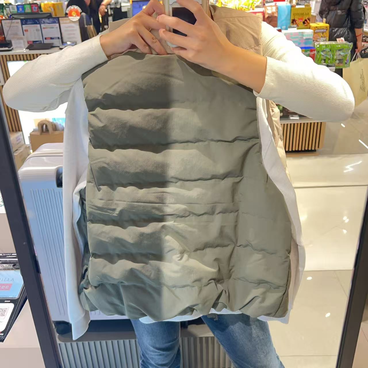 韓國 National Geographic 女裝 HERON 輕量 羽絨背心 (鵝絨)【NG013】