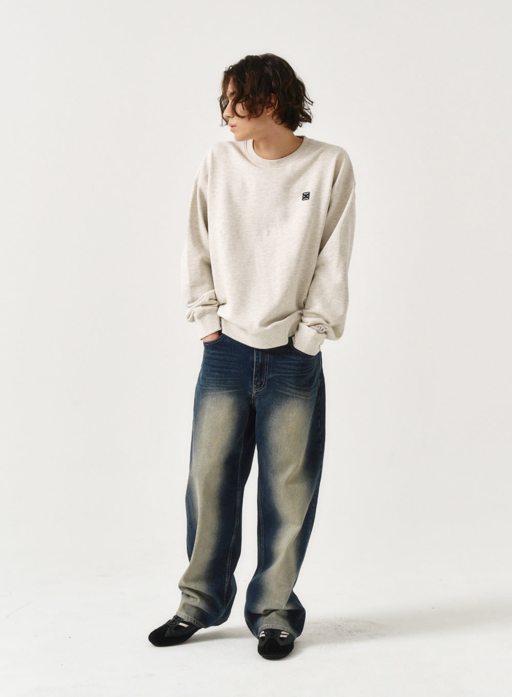 韓國 Satur Classic Logo Basic Sweatshirt【SR013】