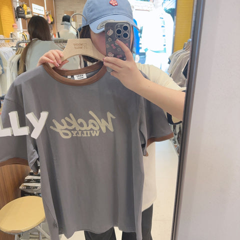 韓國 Wacky Willy Big Logo Crew Neck T-Shirt【WW209】