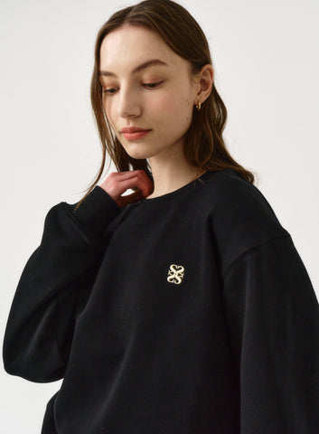 韓國 Satur (W) Classic Logo Basic Sweatshirt【SR012】 - Image