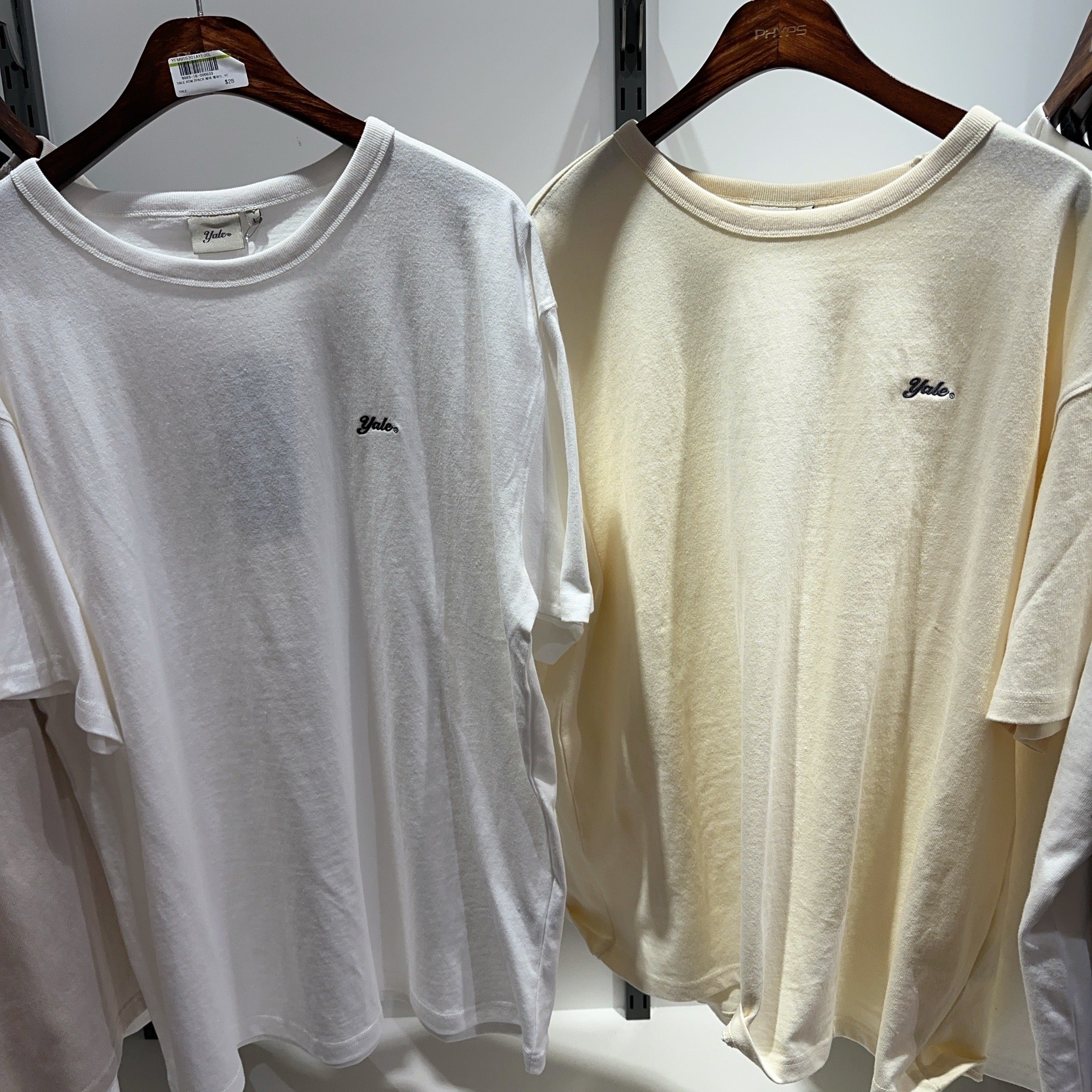 韓國 Yale 2 Pack Embroidered Dan T-Shirt【YA004】