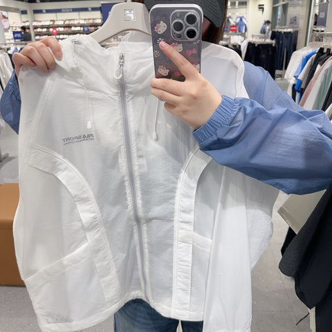 韓國 FILA Women's Lightweight Ripstop Hooded Windbreaker【FA324】