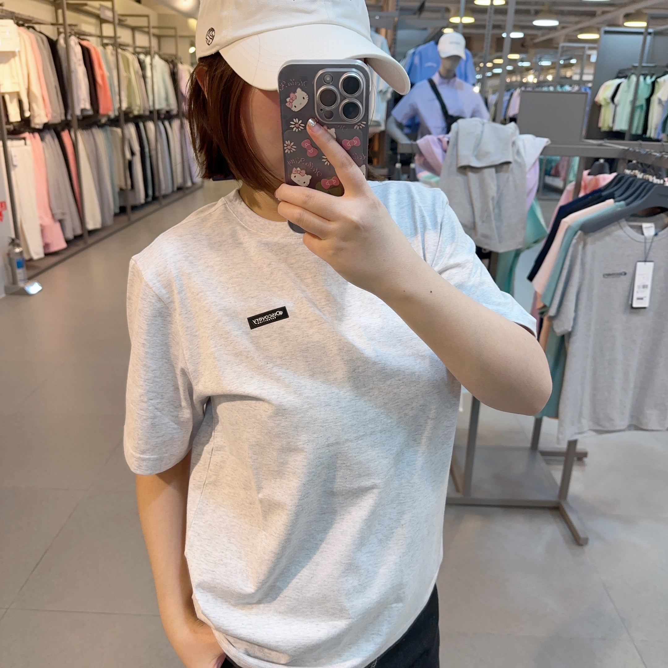韓國 Discovery Fresh event small logo short sleeve T-shirt【DY154】