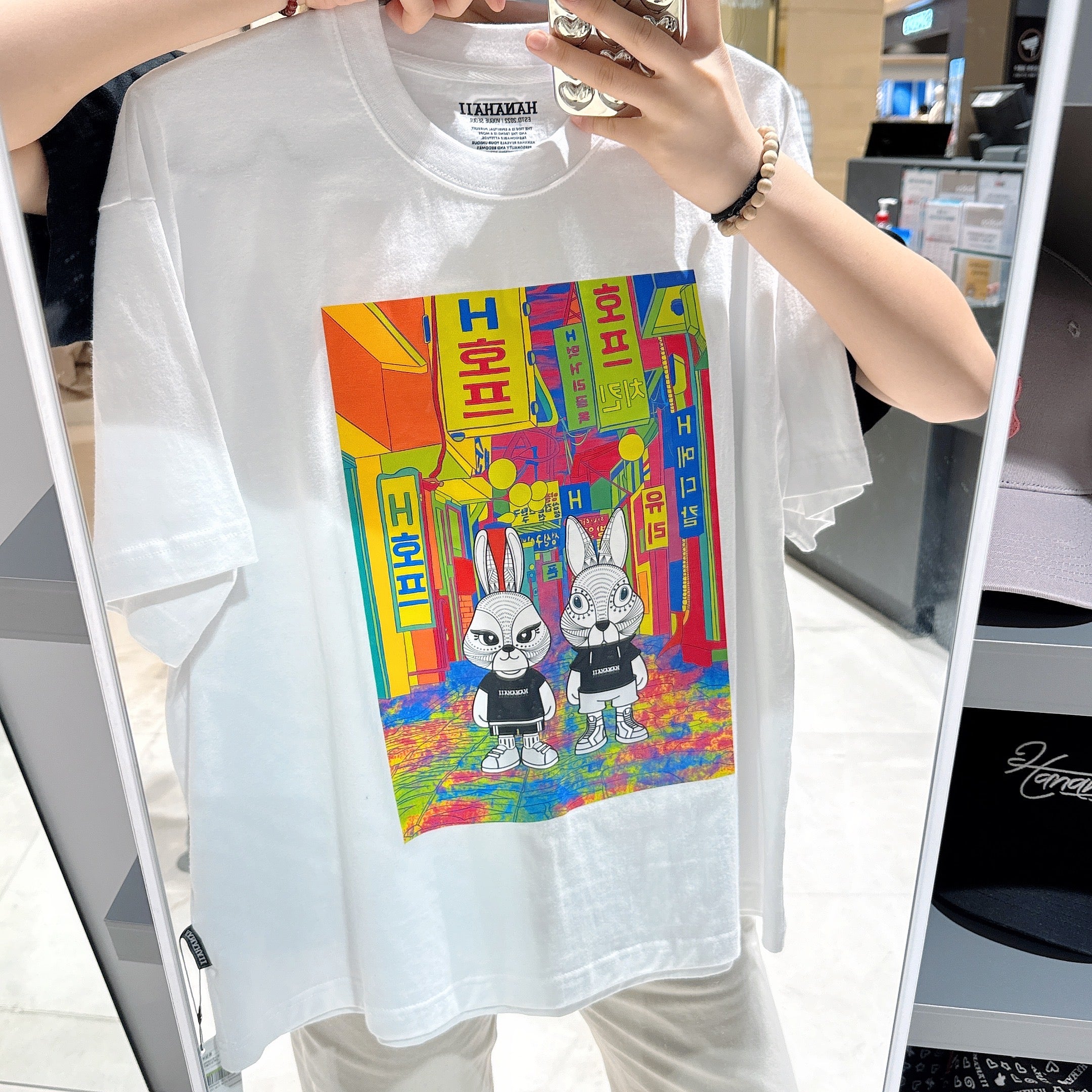 韓國 HANAHAII 美食街純棉 T-shirt【HA032】 - STT Mall HK 靚太網購