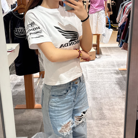 韓國 Honda Womans Wing collect Logo Short Sleeve【HO006】