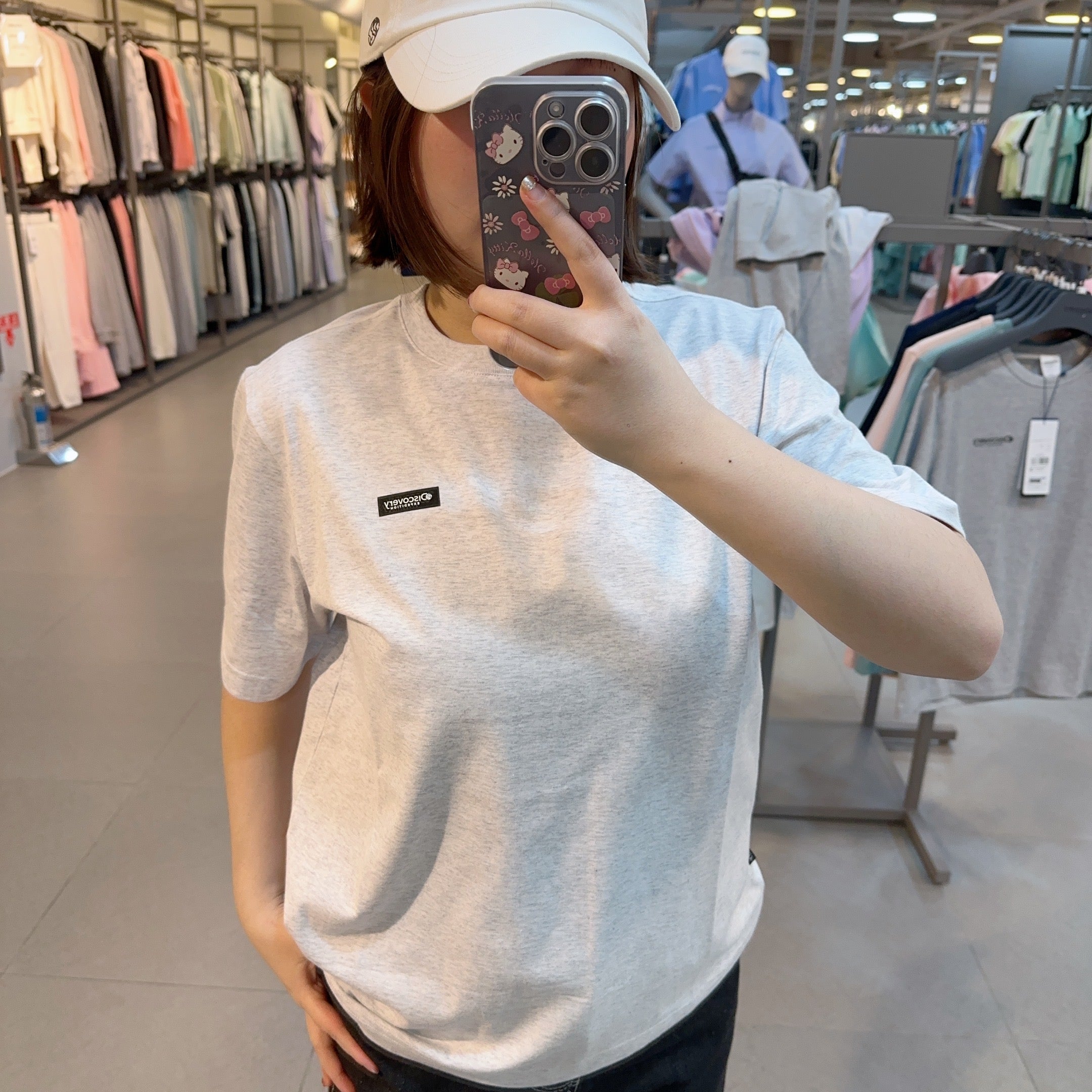 韓國 Discovery Fresh event small logo short sleeve T-shirt【DY154】