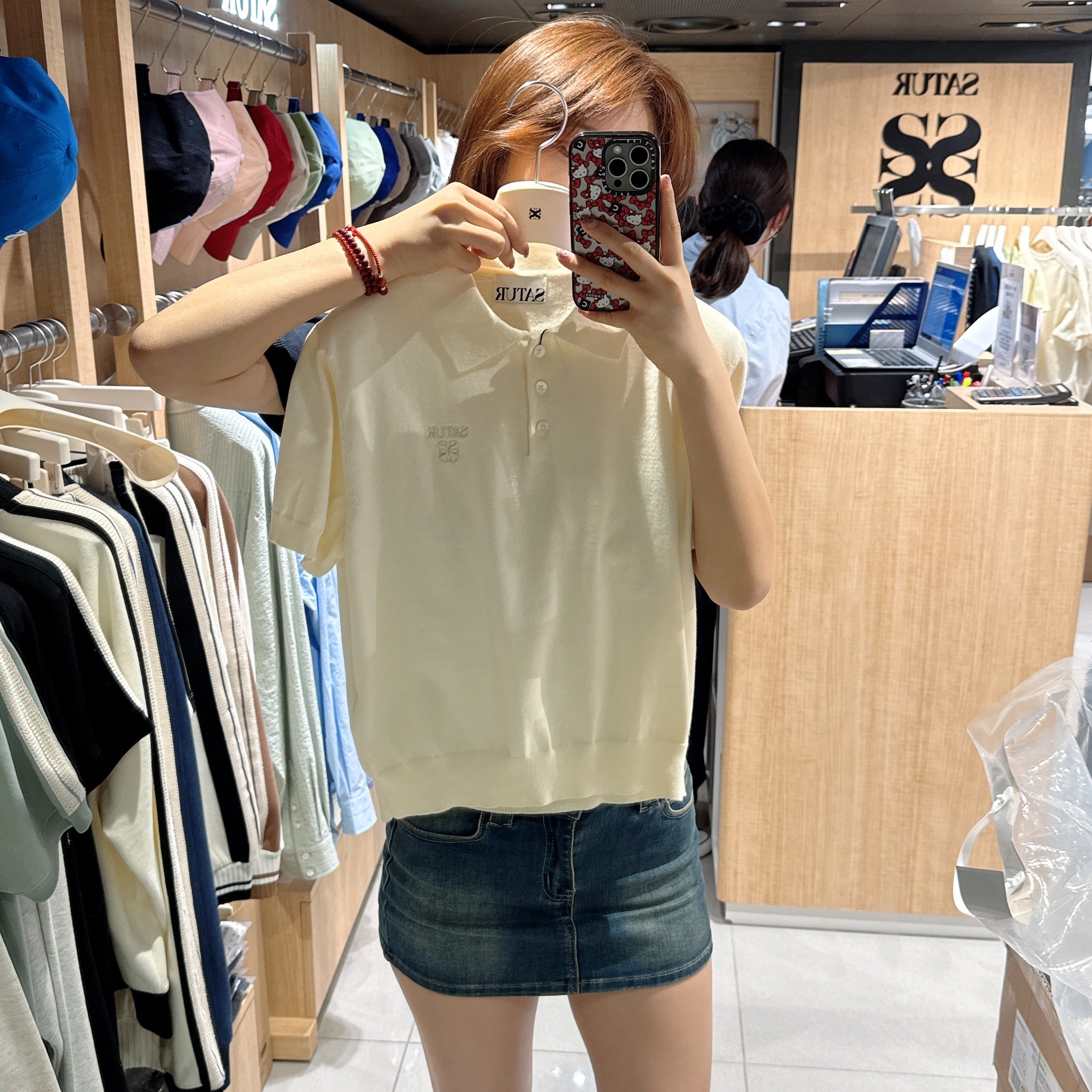 韓國 Satur Fine Half Pique Polo Knit【SR120】