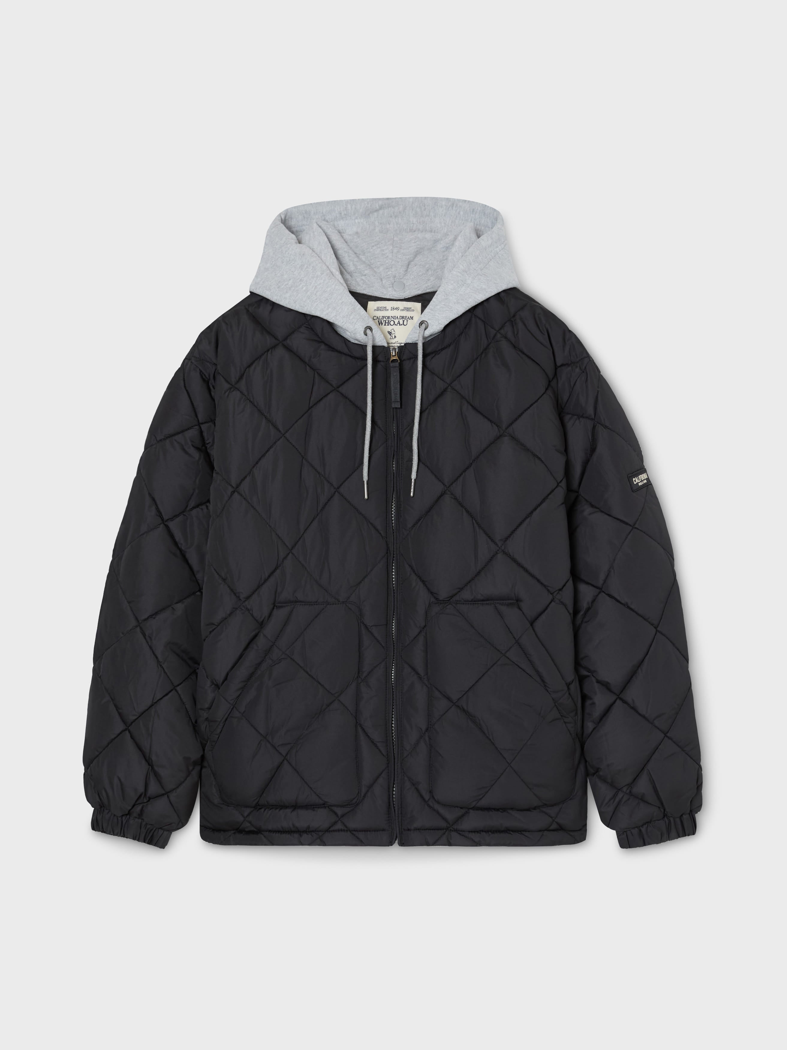 韓國 WhoAU Hood Quilting Jumper【WA015】
