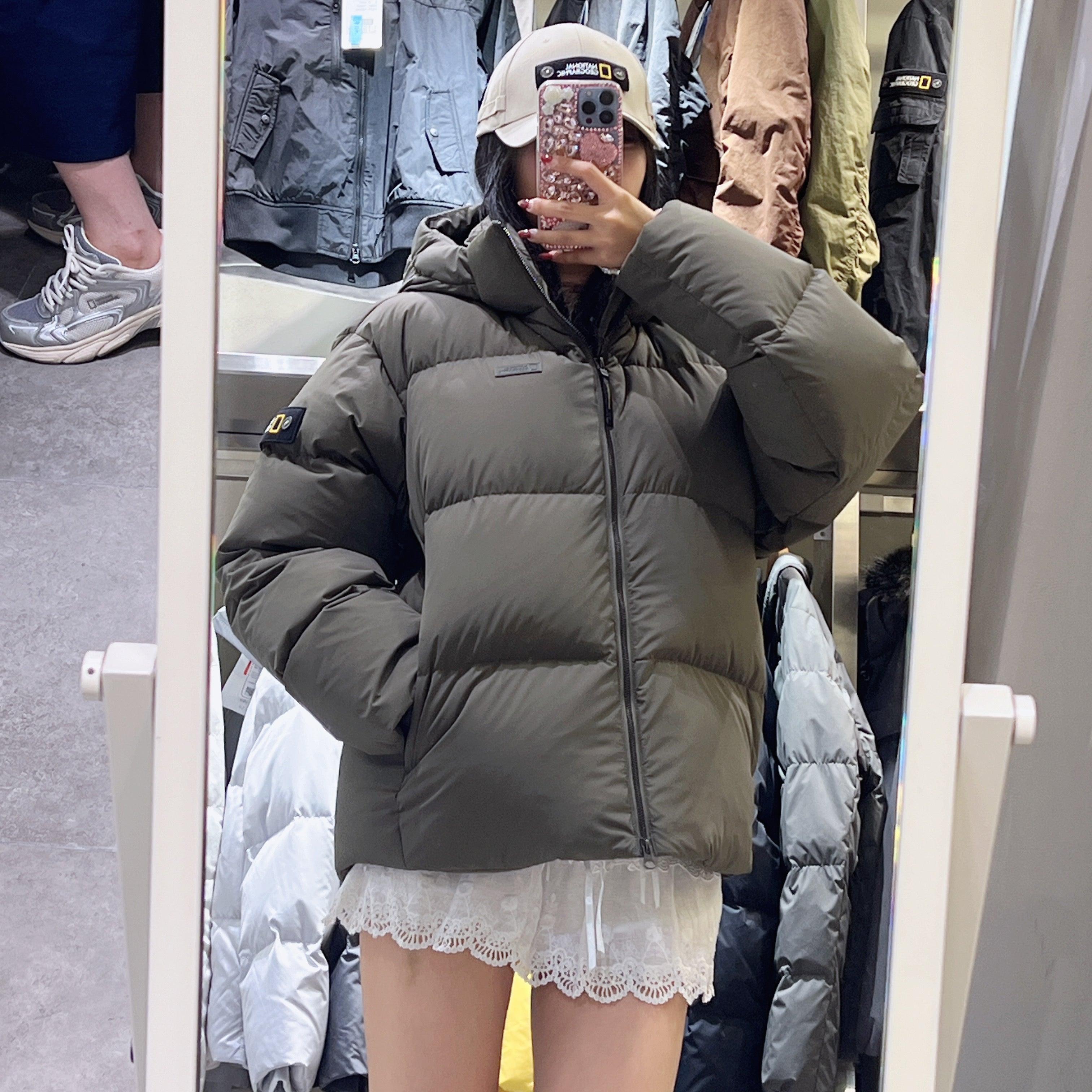 韓國 National Geographic Cayman Short Length Goose Hoodie Down Jumper鵝絨【NG818】