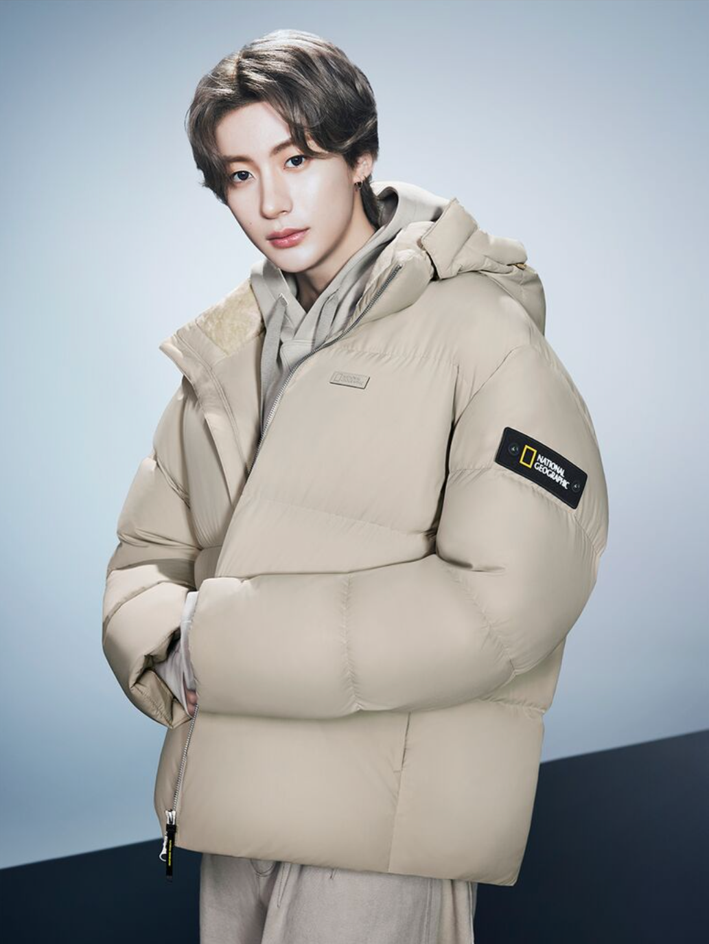 韓國 National Geographic Cayman Short Length Goose Hoodie Down Jumper鵝絨【NG818】