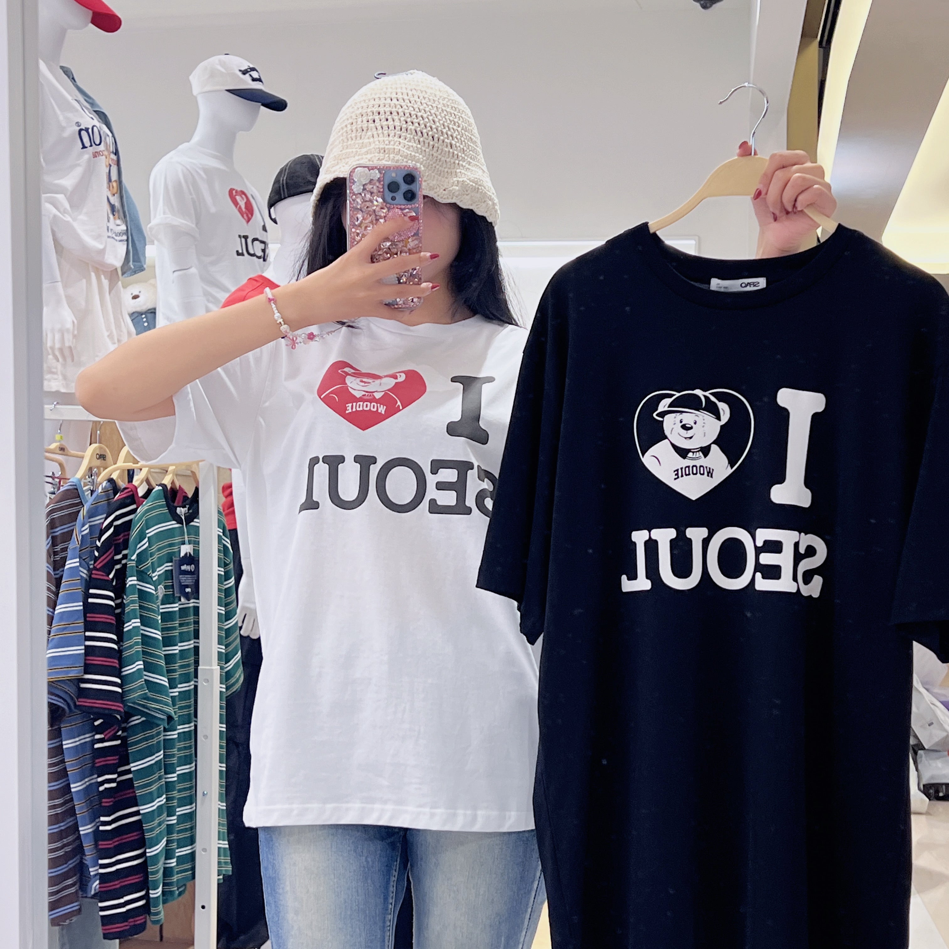 韓國 SPAO I Love Seoul Short Sleeve T-shirt【SP168】