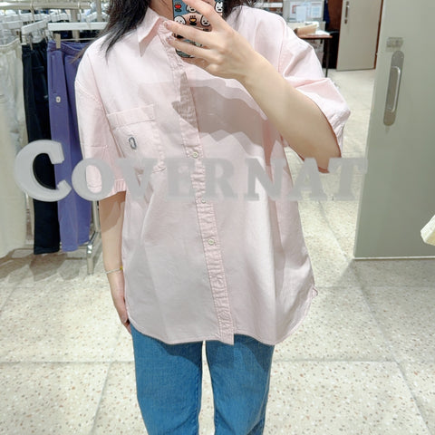 韓國 Covernat C Logo Pigment Shirt【CO179】
