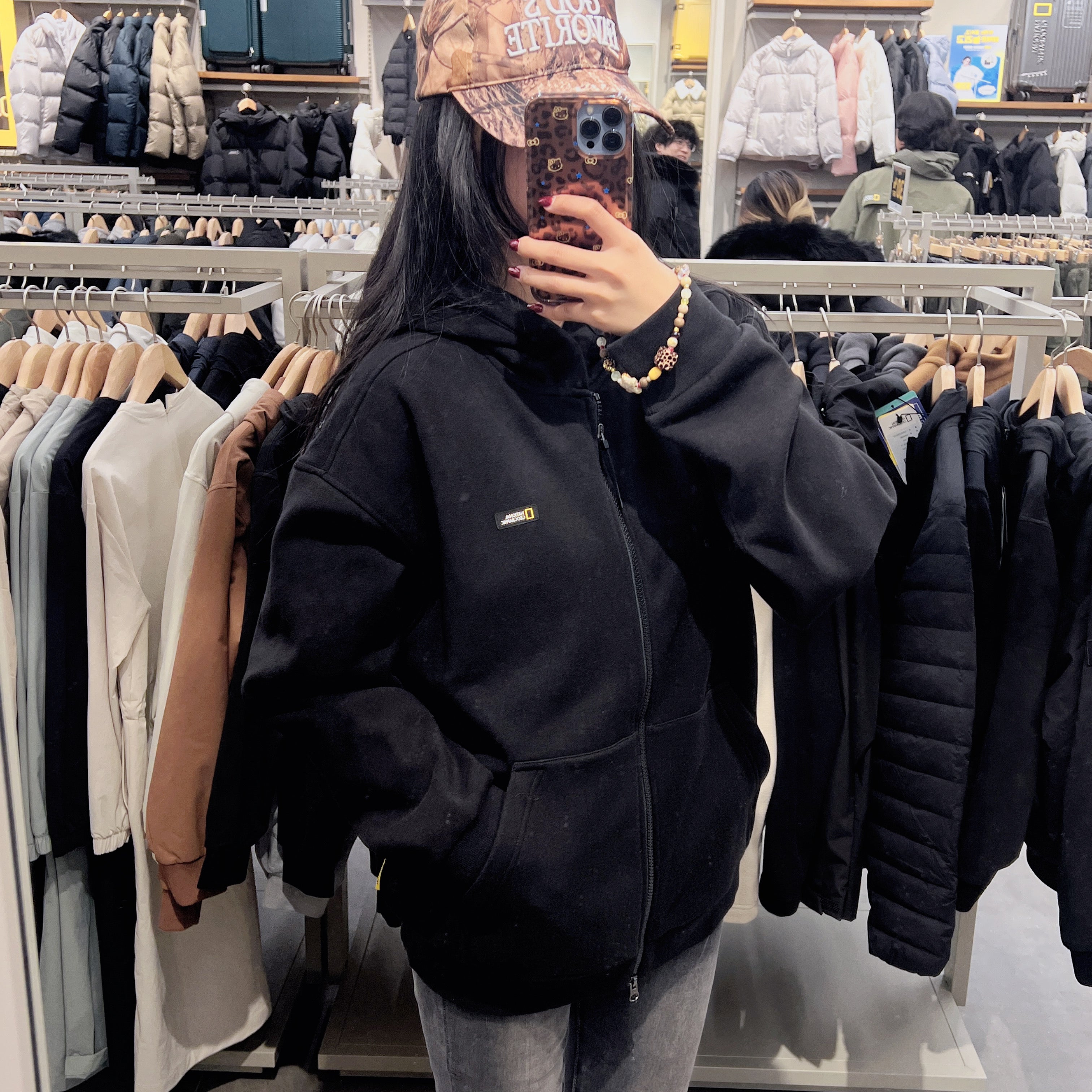 韓國 National Geographic Pintail Polyester Training Hoodie【NG217】