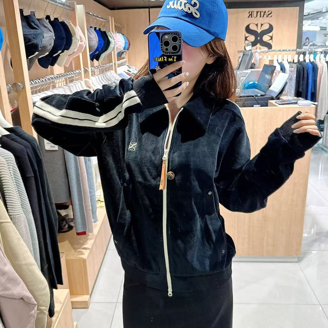 韓國 Satur Lawton Velour Collar Jacket【SR131】