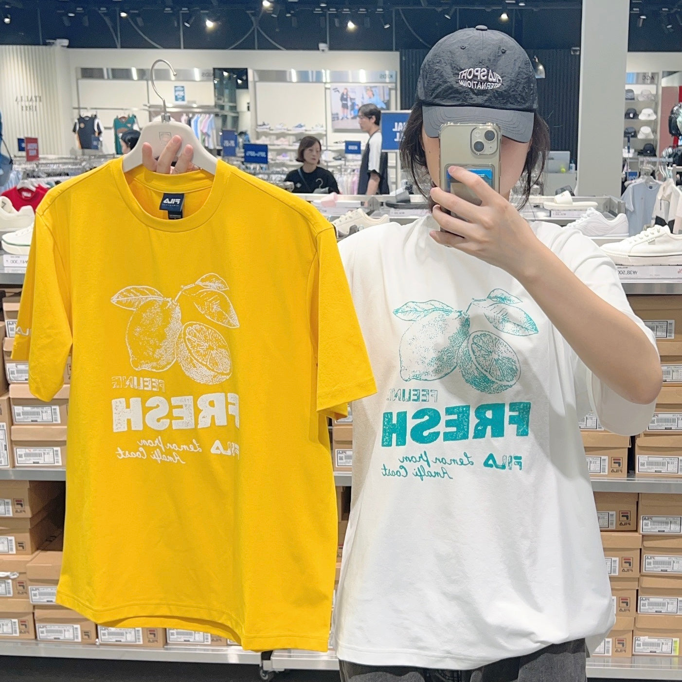 韓國 FILA Lightweight Stretch Graphic Short Sleeve T-shirt速干款【FA296】