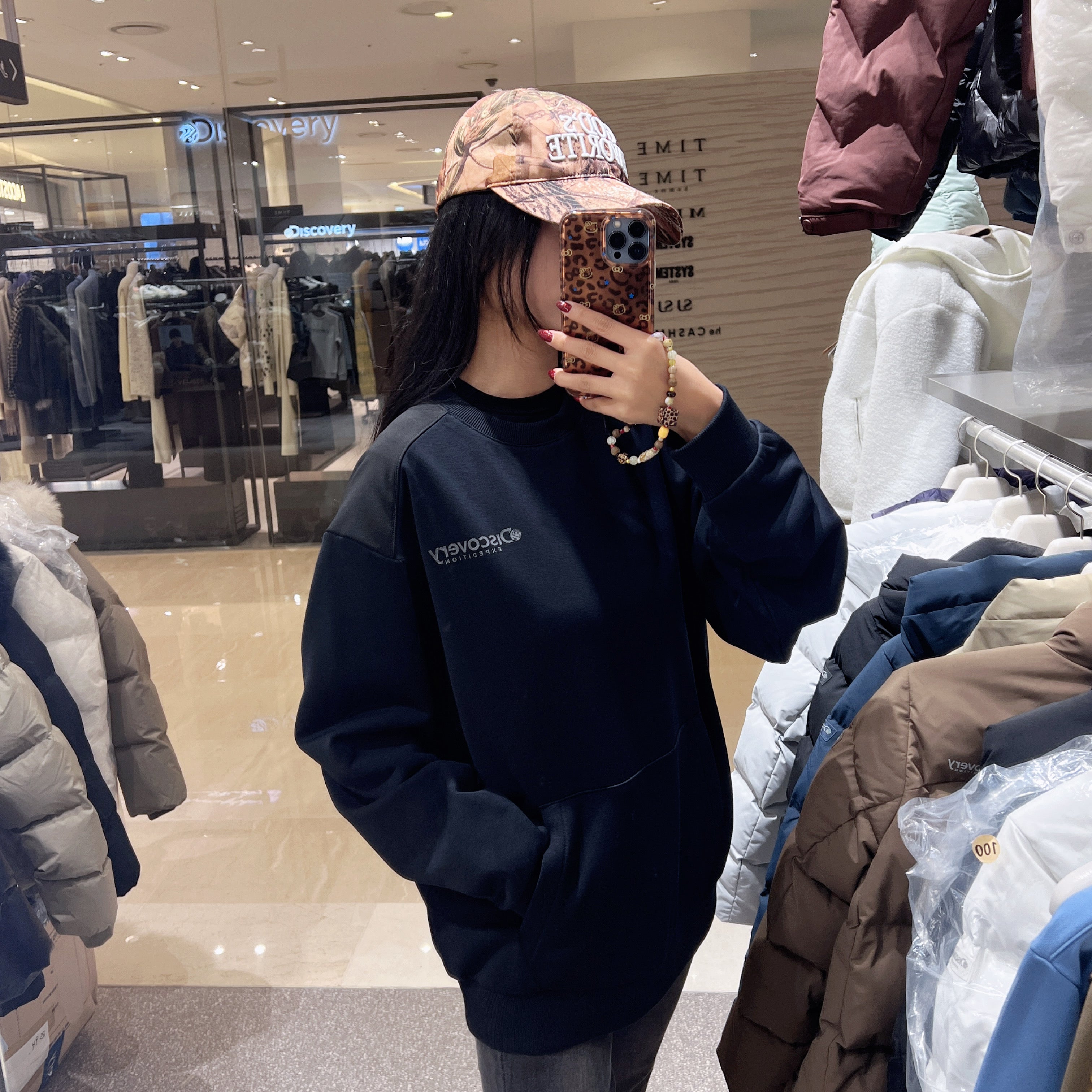 韓國 Discovery Small Logo Graphic Long Sleeves【DY094】