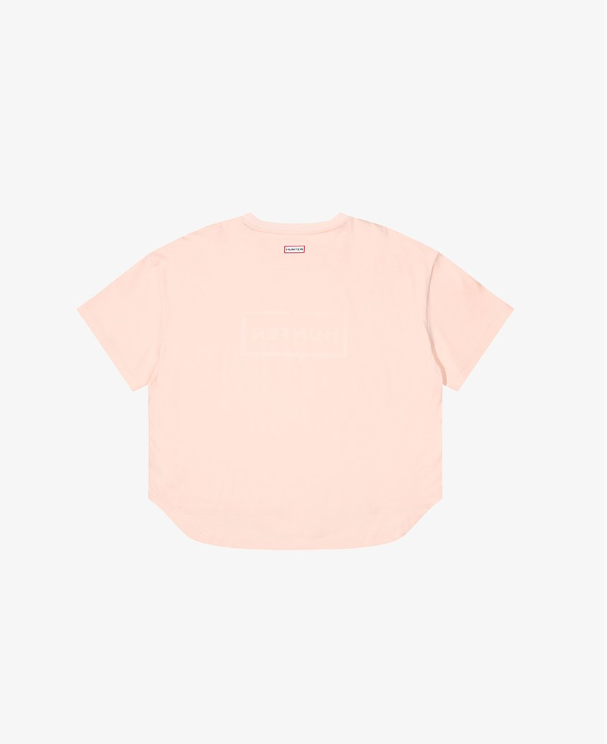 韓國 Hunter WOMEN Clean Cotton Embo Logo T-Shirt【HR004】