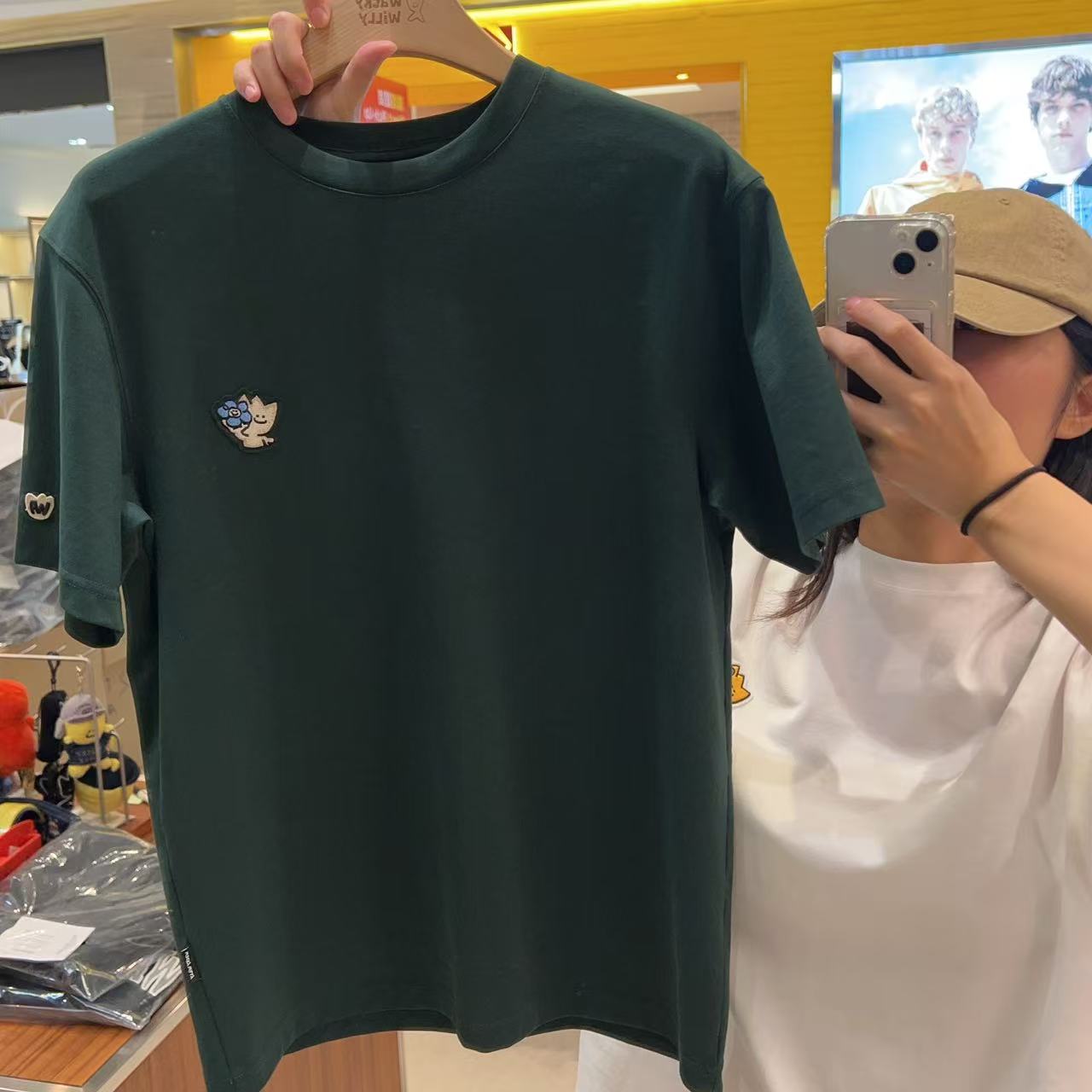 韓國 Wacky Willy Kiki Double Wappen Short Sleeve T-Shirt【WW007】