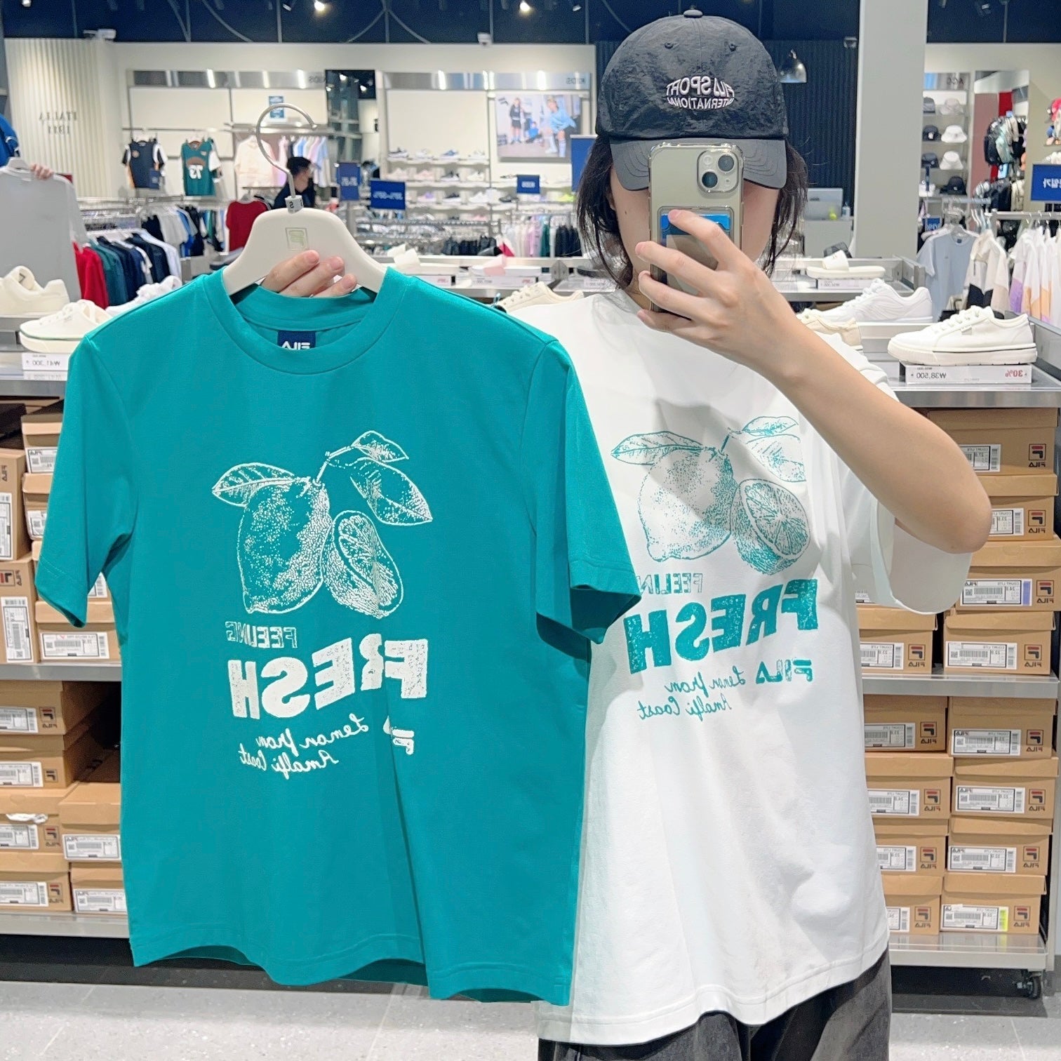 韓國 FILA Lightweight Stretch Graphic Short Sleeve T-shirt速干款【FA296】