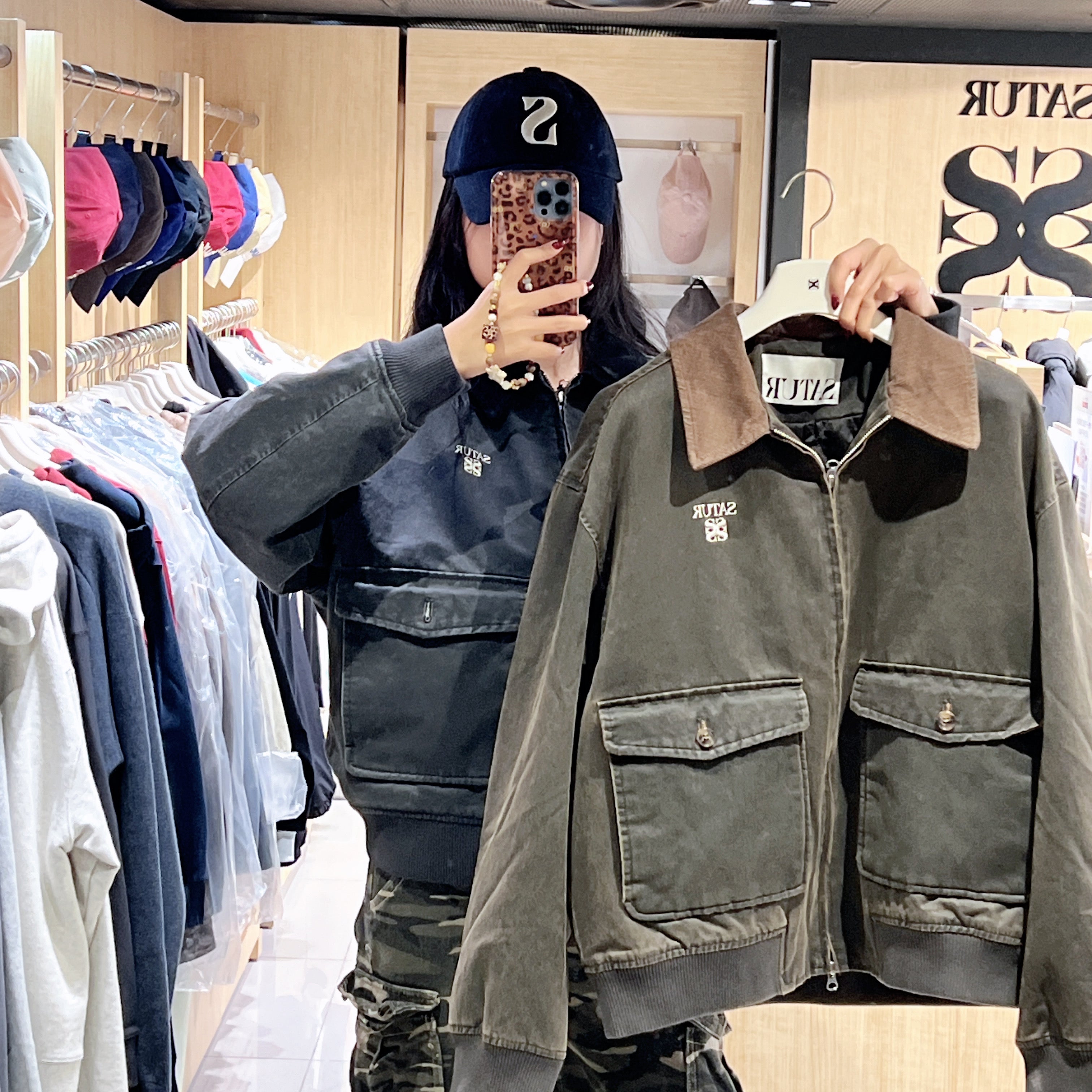 韓國 Satur Marron A-2 Blue Jacket【SR213】