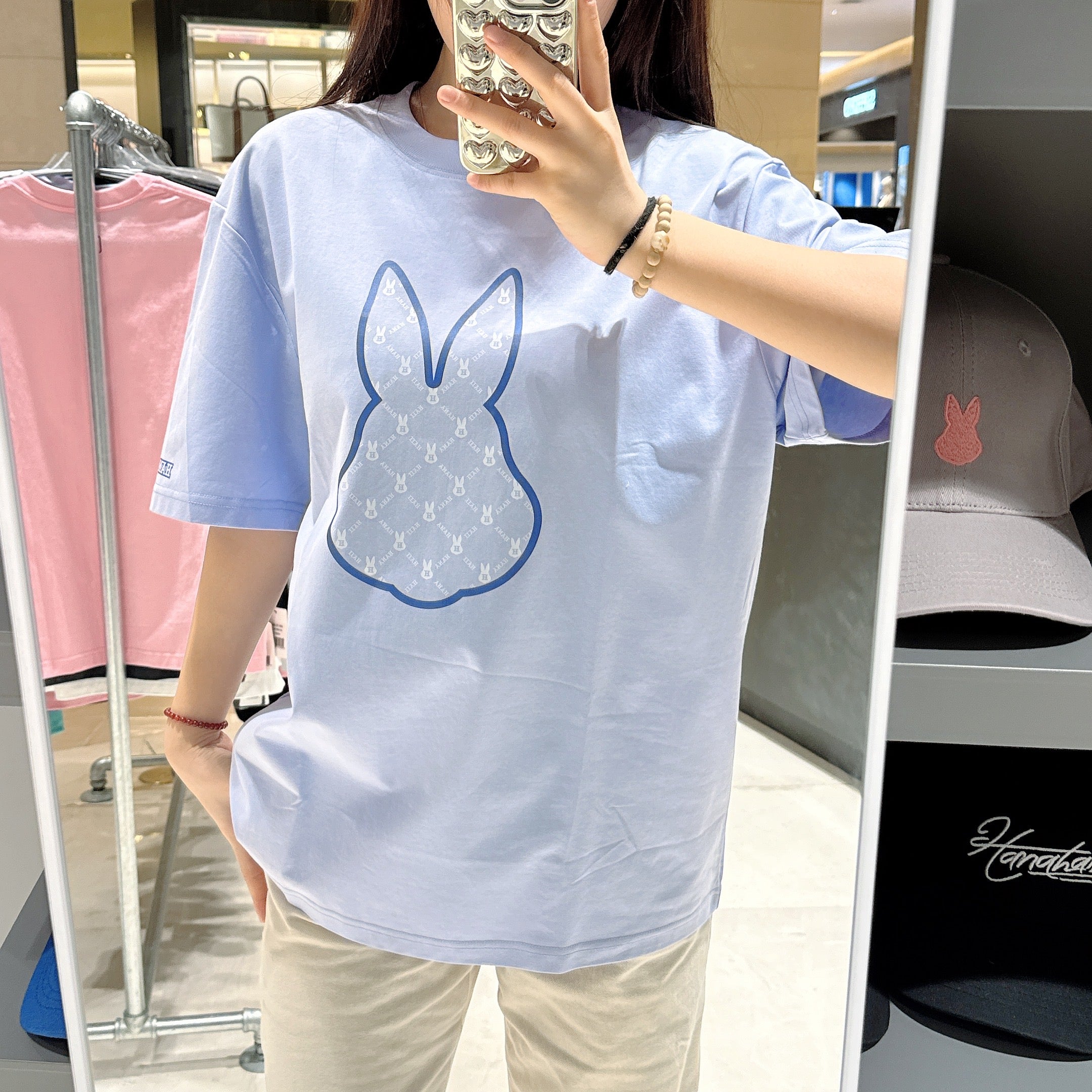 韓國 HANAHAII 基本款滿標純棉 T-Shirt【HA037】 - STT Mall HK 靚太網購