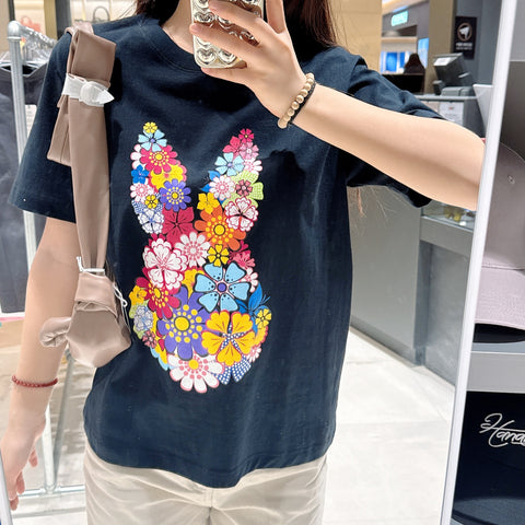 韓國 HANAHAII 花型純棉 T-Shirt【HA038】 - STT Mall HK 靚太網購