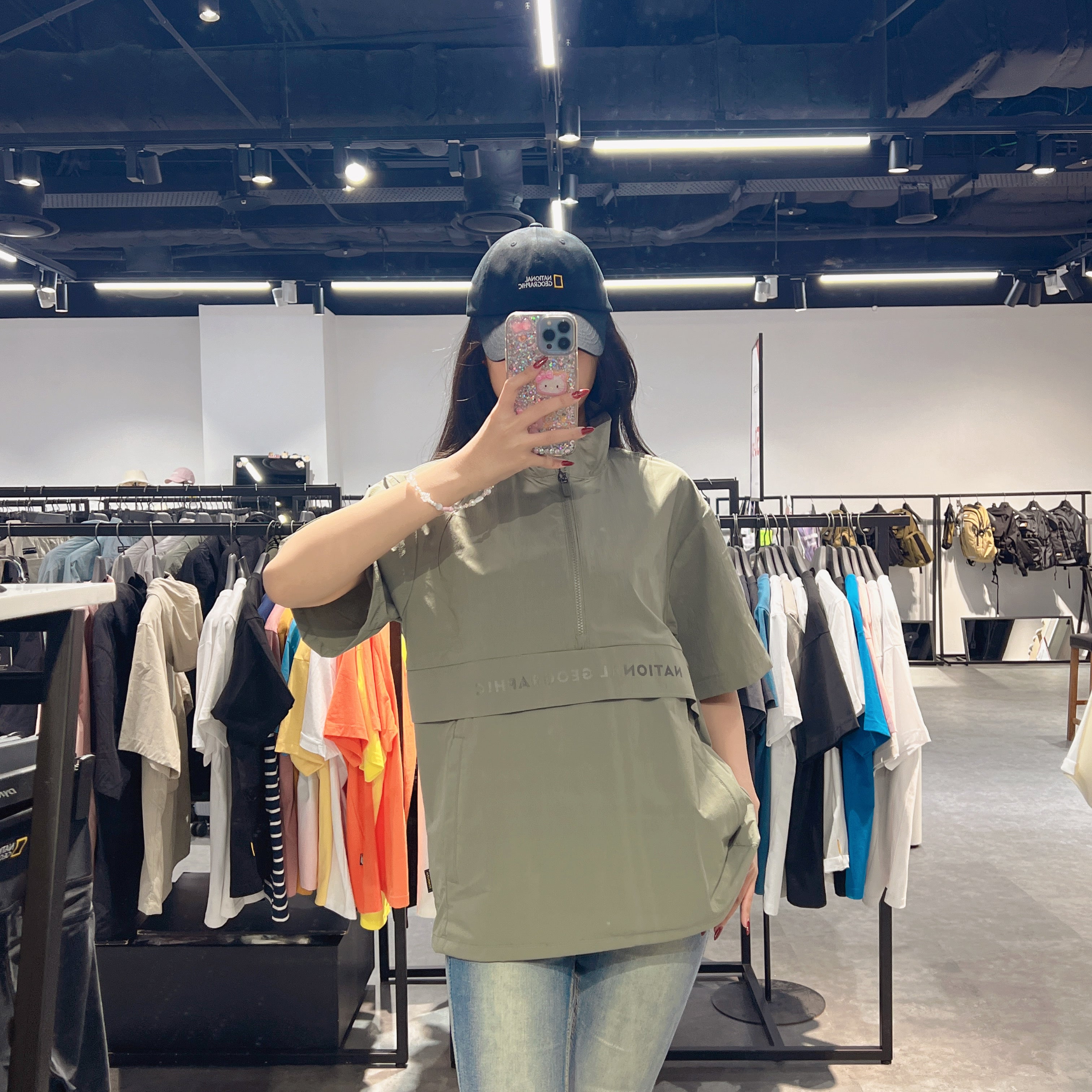 韓國 National Geographic Short Sleeve Training Anorak F-ZIP【NG662】