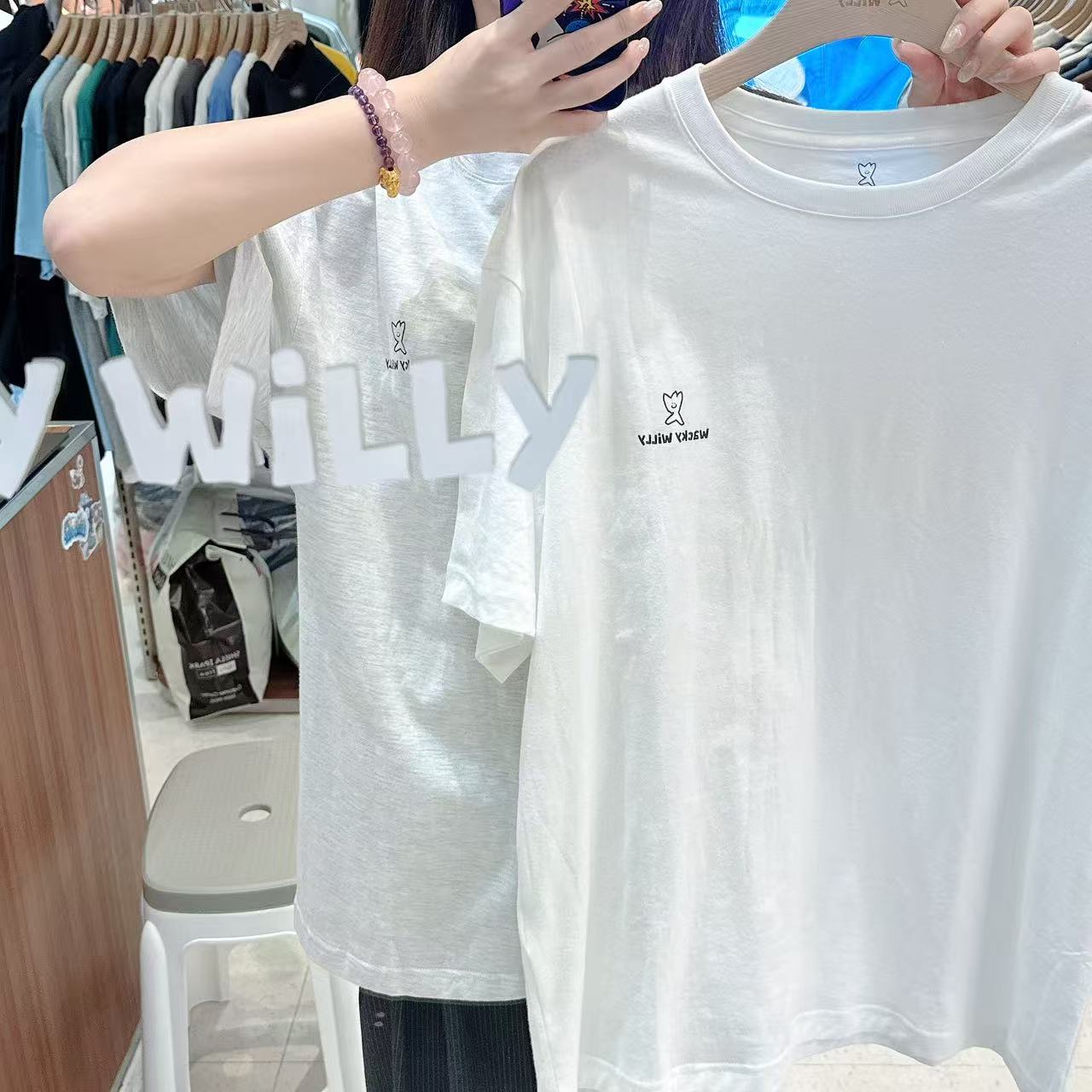 韓國 Wacky Willy Signature Short Sleeve T-Shirt 3 Packs【WW047】
