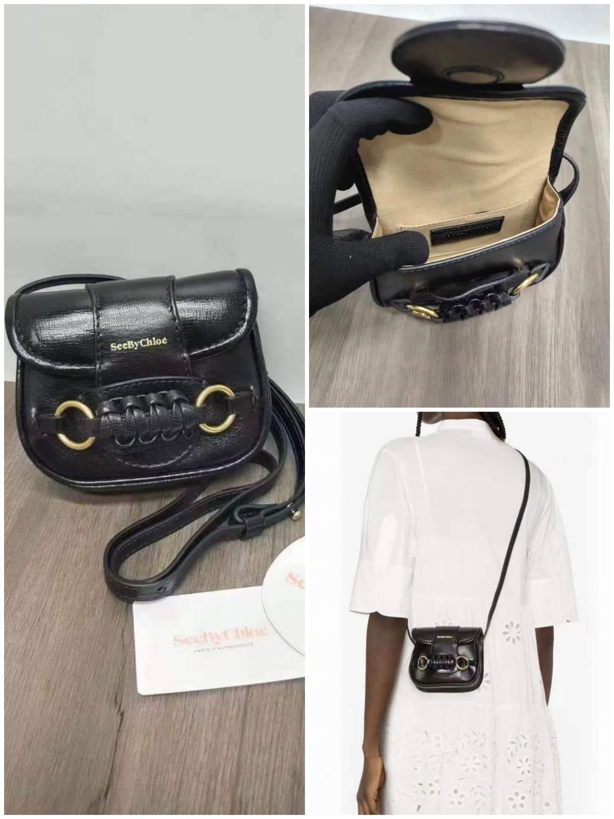 See By ChloeMicro Saddie In Goatskin Crossbody Bag 【YS68】