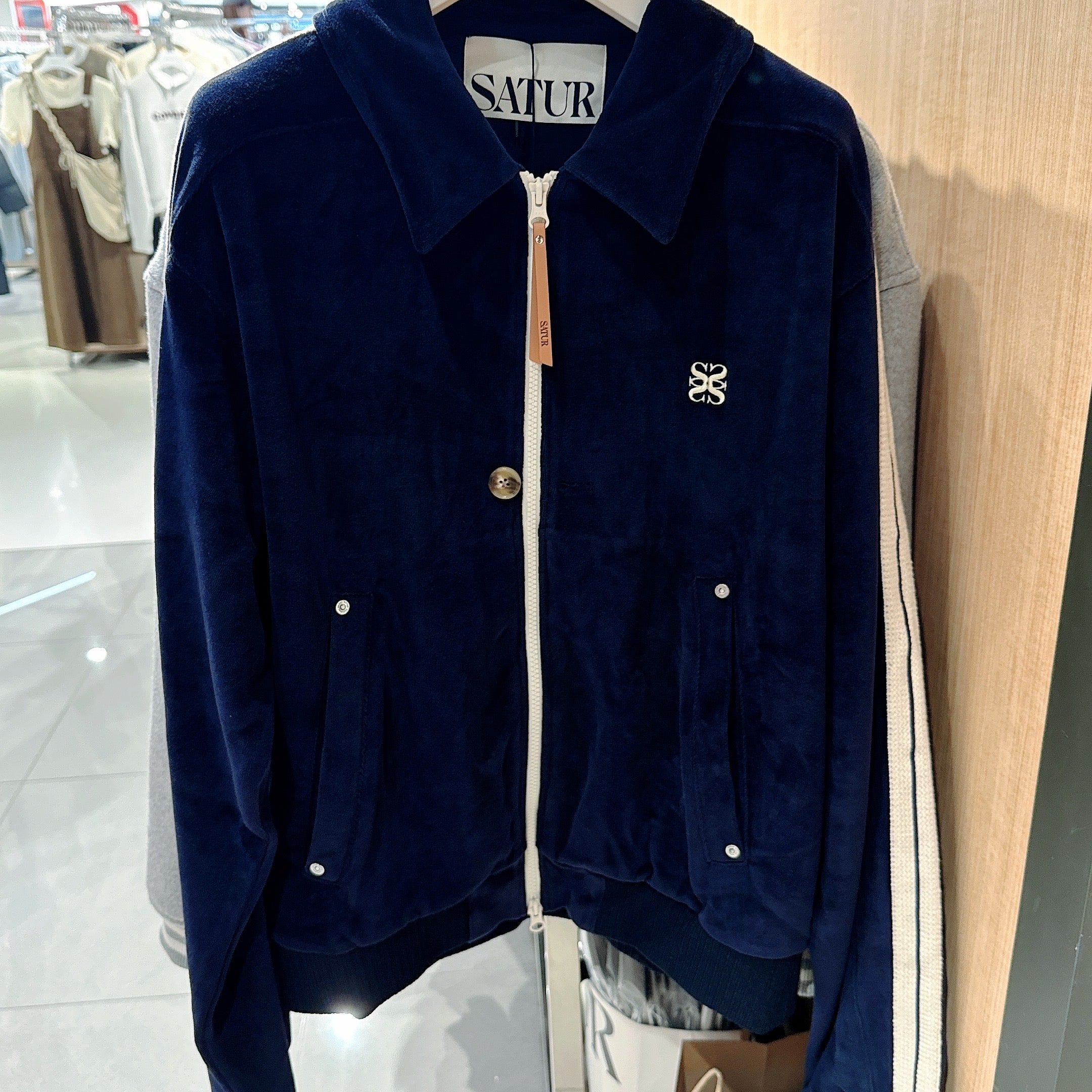 韓國 Satur Lawton Velour Collar Jacket【SR131】