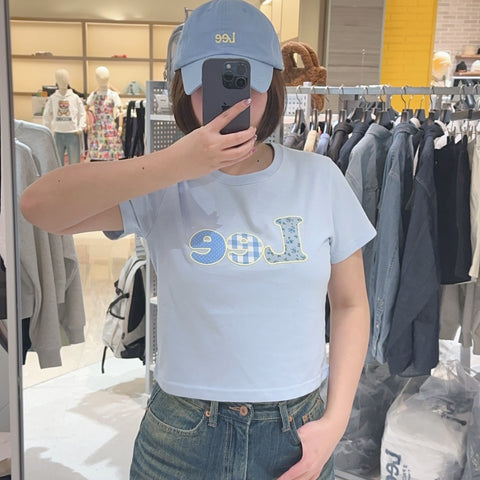 韓國 Lee Women's Crop T-Shirt【LE046】