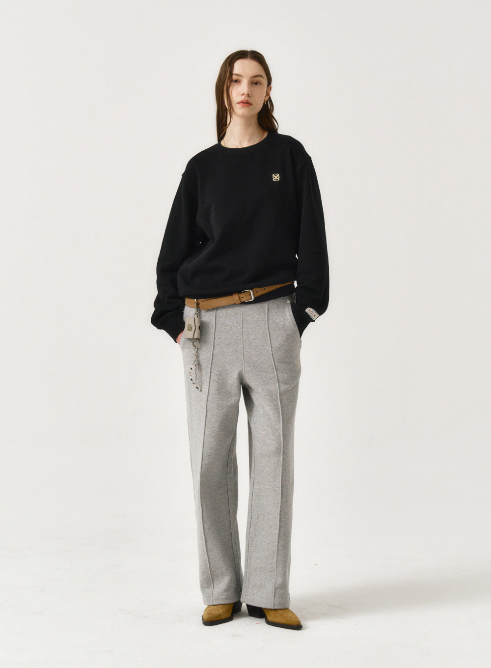 韓國 Satur (W) Classic Logo Basic Sweatshirt【SR012】