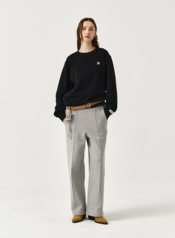 韓國 Satur (W) Classic Logo Basic Sweatshirt【SR012】 - Image