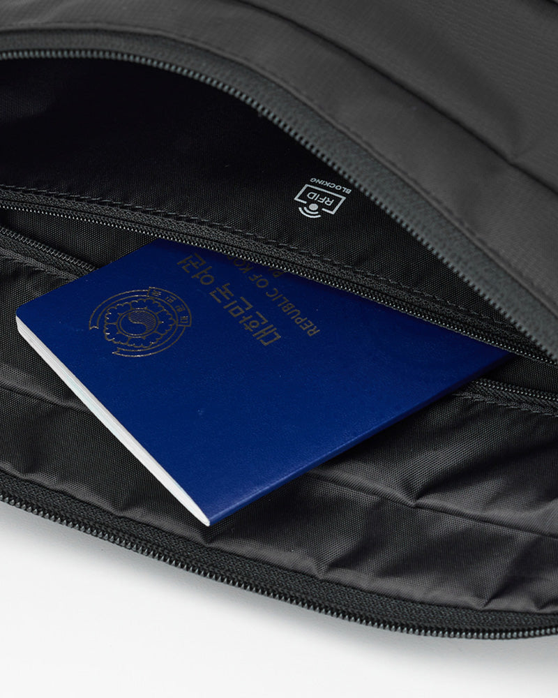 韓國 Branden 4重防盜斜背袋 L【SM342】