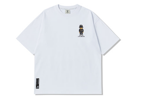 韓國 LifeWork Checkerboard Hipdog Short Sleeve T-Shirt【LW109】