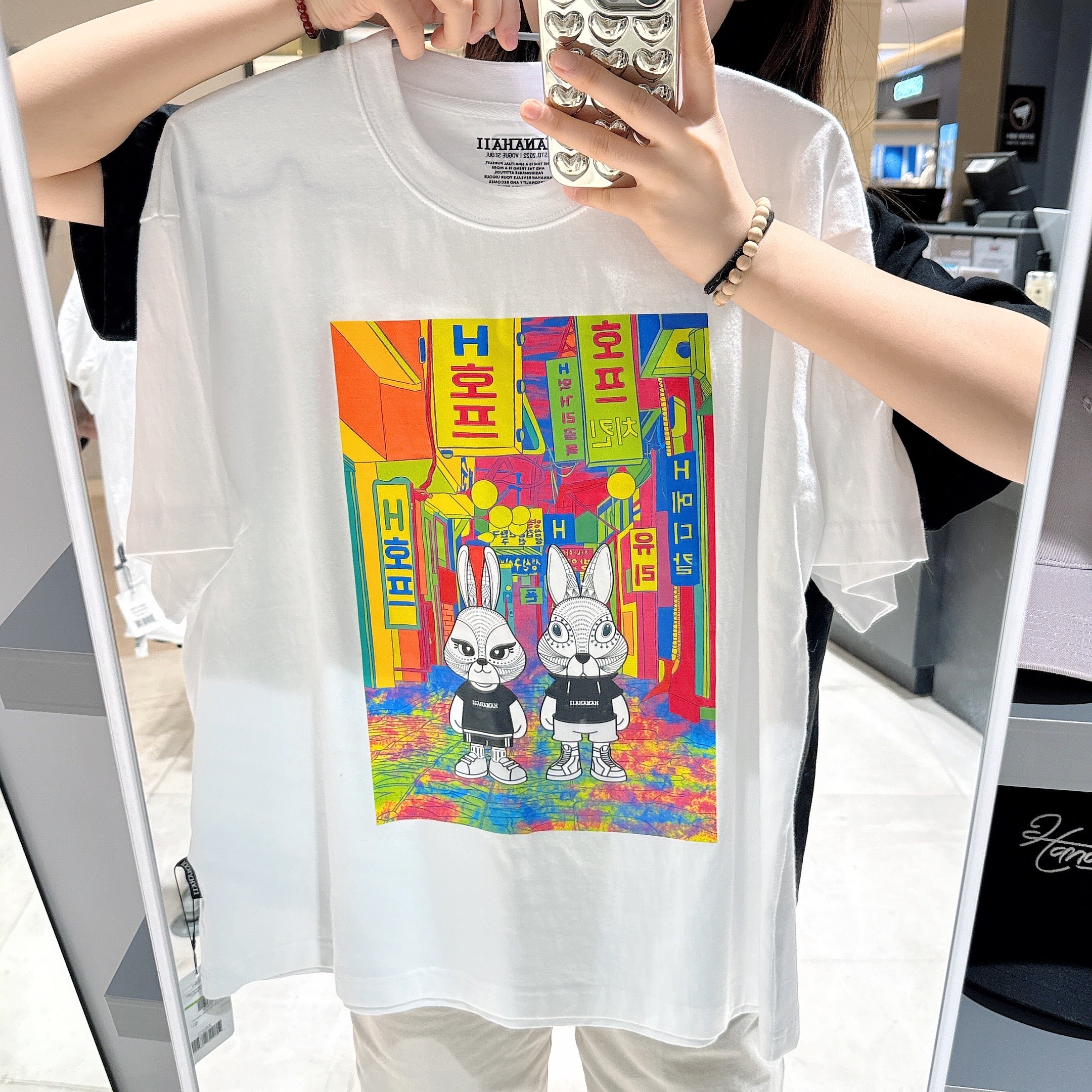 韓國 HANAHAII 美食街純棉 T-shirt【HA032】 - STT Mall HK 靚太網購