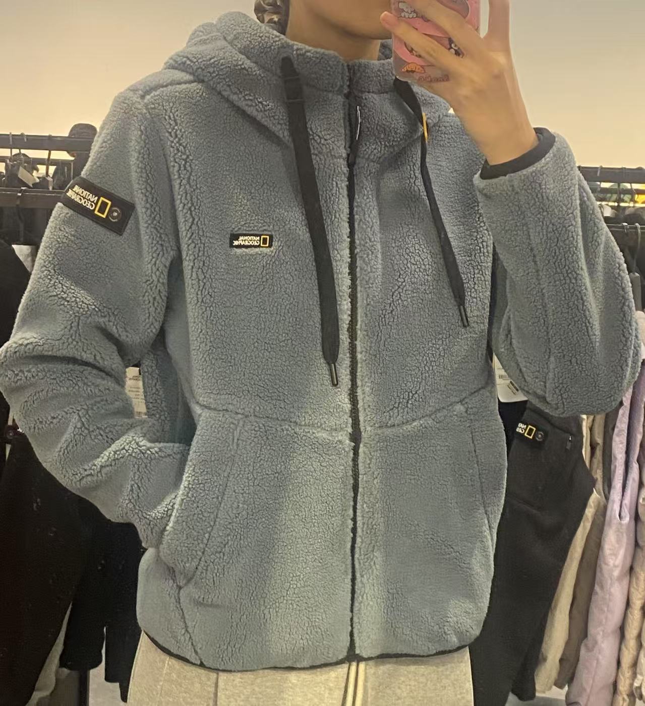 【現貨】韓國 National Geographic Costoni Fleece Poggle Full Zip-Up 【NG353】