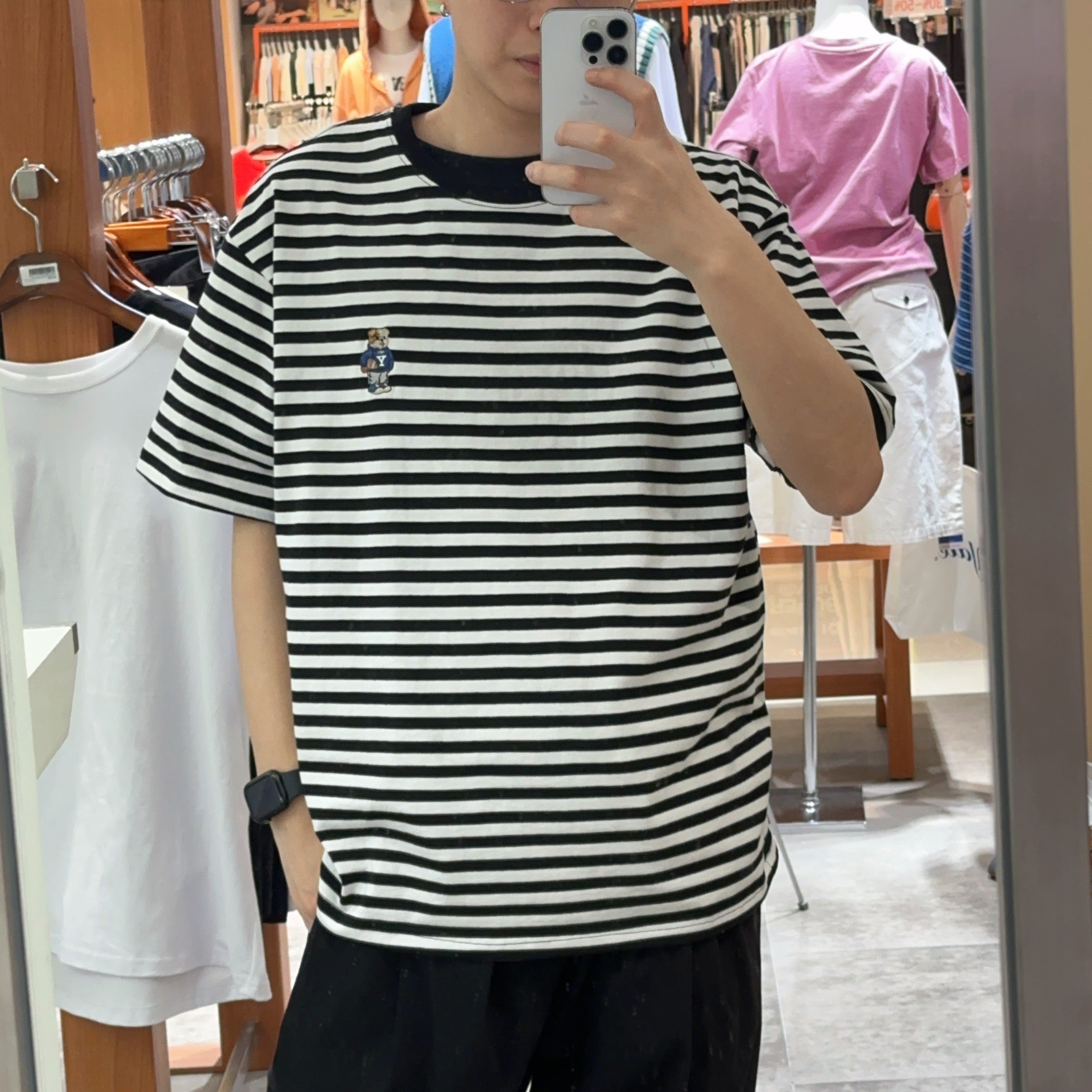 韓國 Yale 2 Pack Embroidered Dan T-Shirt【YA004】