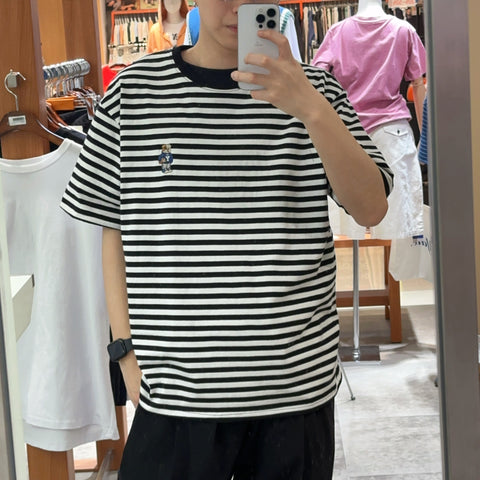 韓國 Yale 2 Pack Embroidered Dan T-Shirt【YA004】