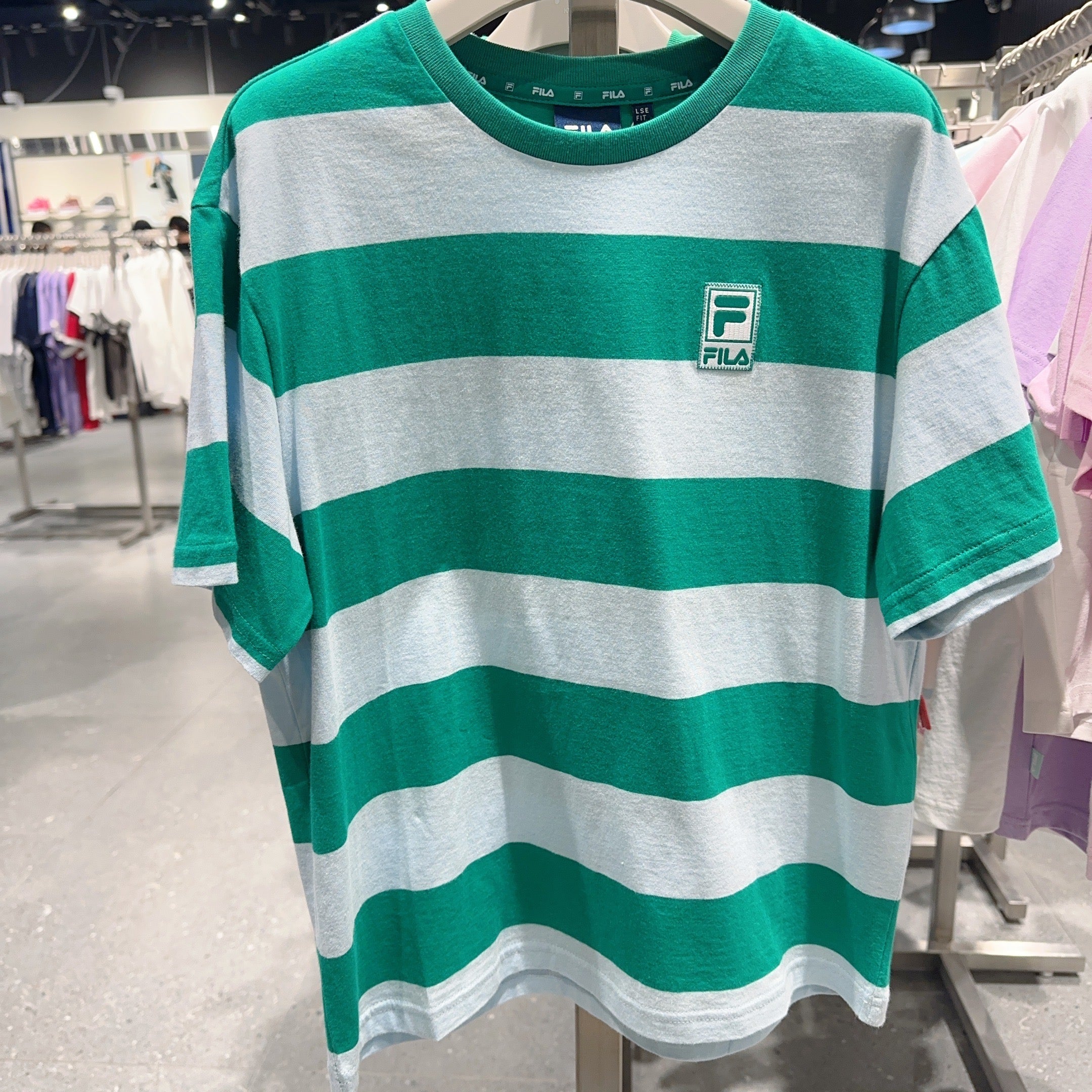韓國 FILA KIDS Essential Stripe Short Sleeve T-Shirt【FA337】