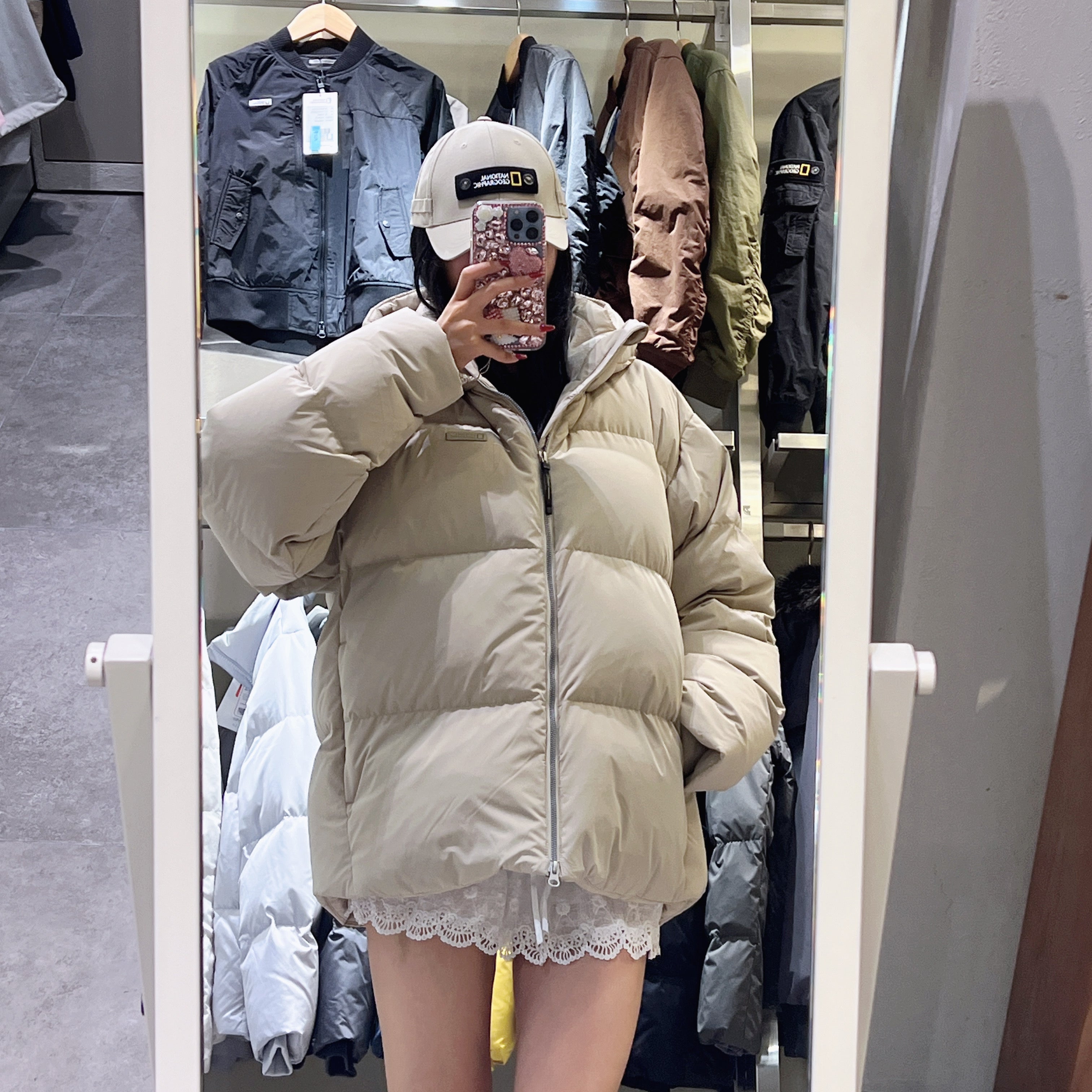 韓國 National Geographic Cayman Short Length Goose Hoodie Down Jumper鵝絨【NG818】