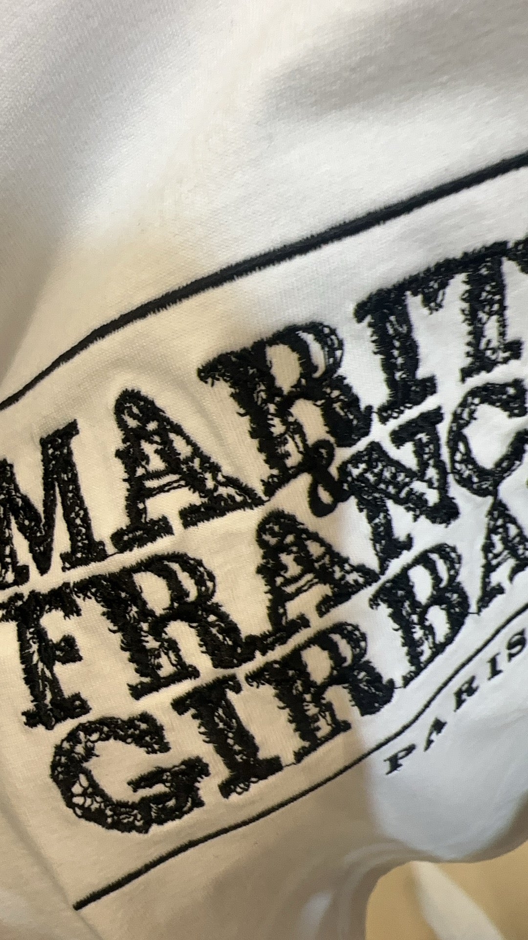 韓國 Marithe Francois Girbaud 刺繡款 UNISEX T-SHIRTS (獨家款)【MF549】