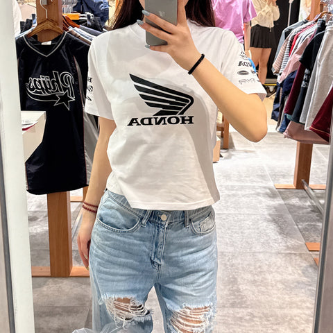 韓國 Honda Womans Wing collect Logo Short Sleeve【HO006】